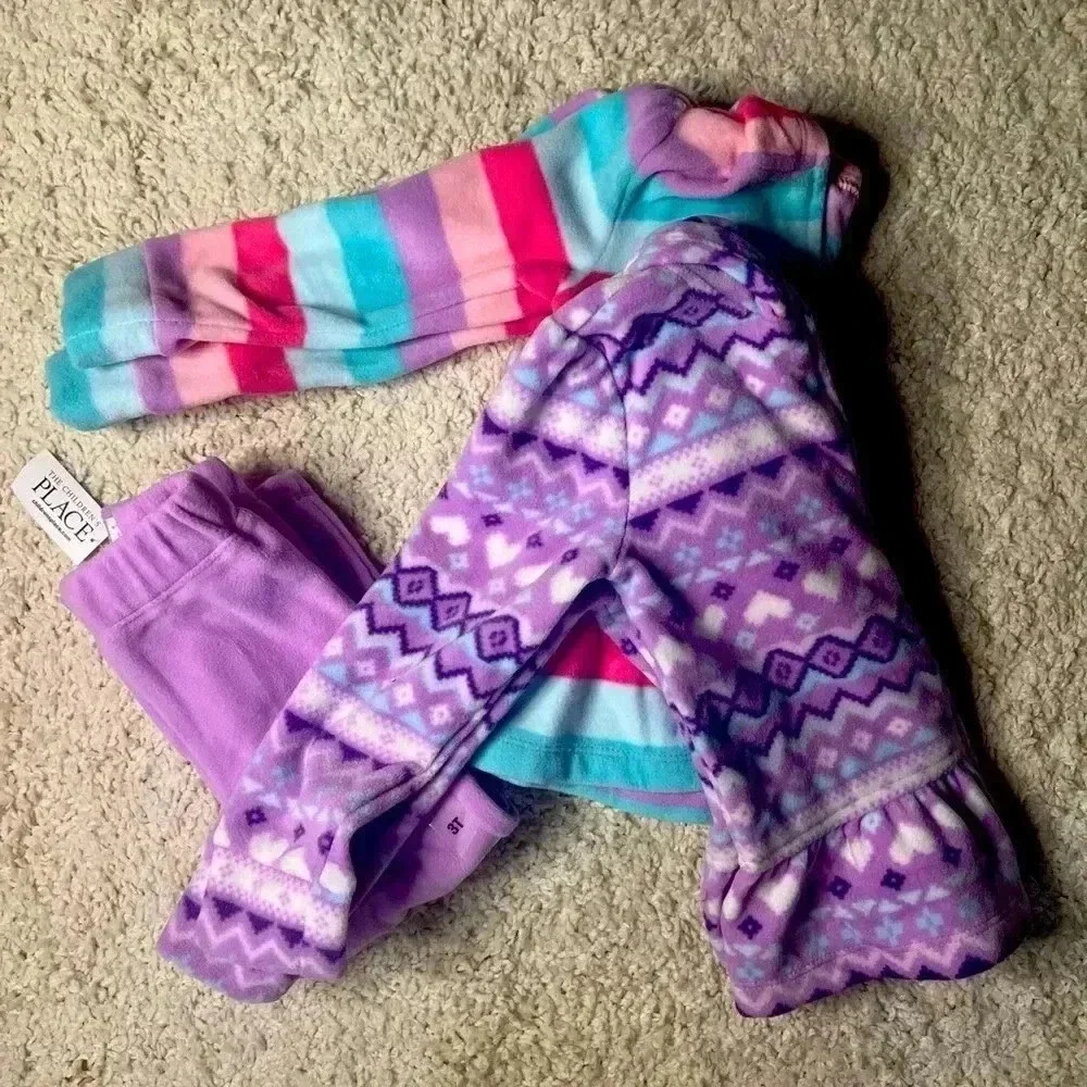 GIRLS LOT OF 3 CHILDREN’S PLACE NWT SIZE 3T & 4T